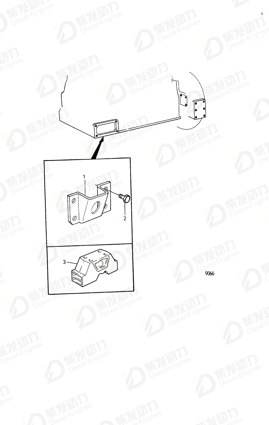 volvo penta Rubber cushion 352424 Drawing volvo penta Rubber cushion 352424 Drawing